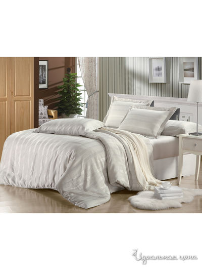 Комплект постельного белья, 2-спальный Maxstyle, цвет серый