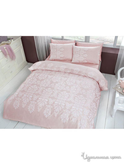 Комплект постельного белья, Евро TAC, цвет розовый