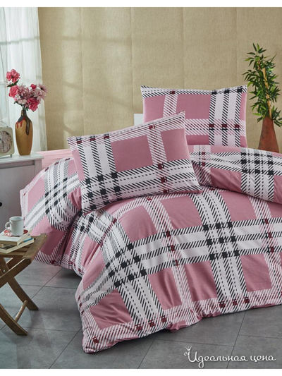 Комплект постельного белья, Евро Turkey, цвет персиковый