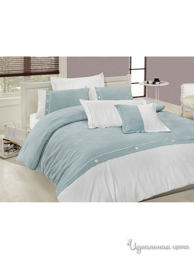 Комплект постельного белья, Евро First Choice, цвет бирюзовый