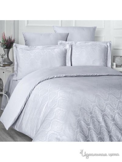 Комплект постельного белья, 2-спальный Maxstyle, цвет серый