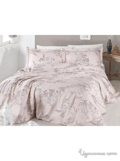 Комплект постельного белья, Евро First Choice, цвет кремовый, бежевый