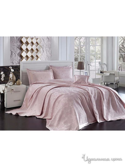 Комплект: покрывало 240*260 см, наволочки 3 шт FIRST CHOICE, цвет светло-розовый