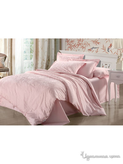 Комплект постельного белья, Семейный Maxstyle, цвет розовый