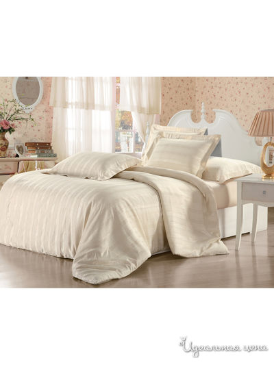 Комплект постельного белья, 2-спальный Maxstyle, цвет бежевый