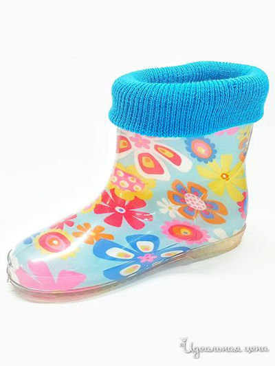 Сапоги резиновые БРИС, цвет голубой