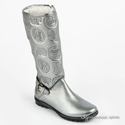 Сапоги GF Ferre Kids, цвет цвет серебристо-зеленый