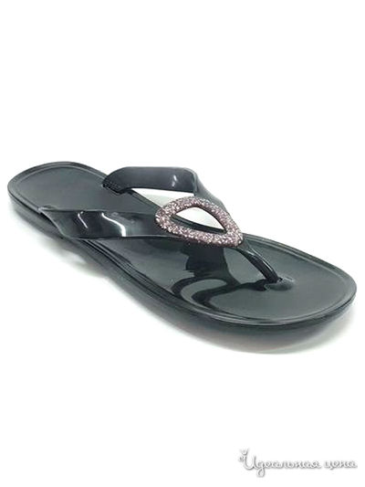 Вьетнамки БРИС, цвет черный, розовый