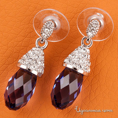 Серьги Crocus, цвет цвет фиолетовый