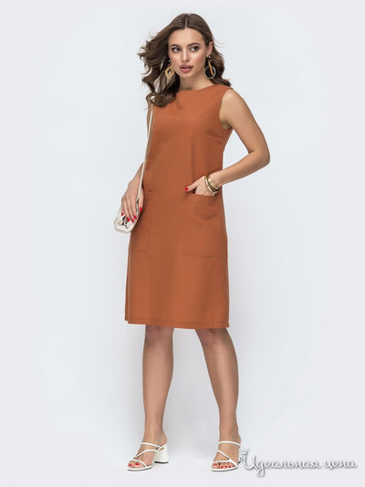 Платье Dressa, цвет терракотовый