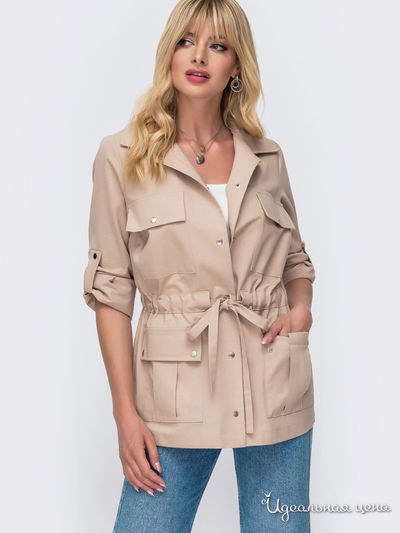 Парка Dressa, цвет бежевый