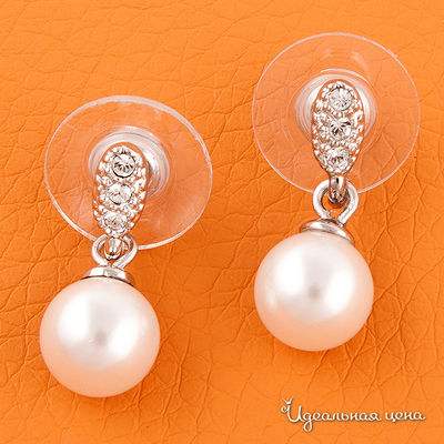 Серьги Crocus, цвет цвет белый