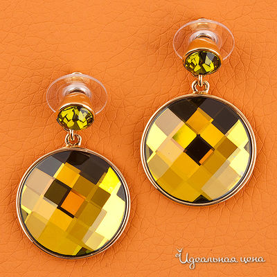 Серьги Crocus, цвет цвет желтый хамелеон