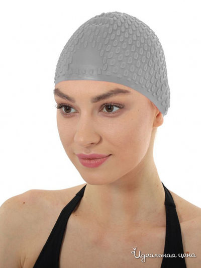 Шапочка для плавания Bradex, цвет серый