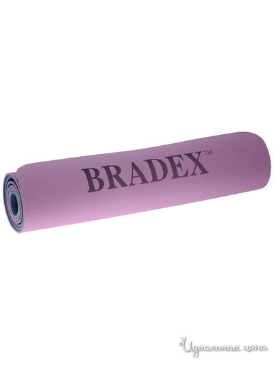Коврик для йоги и фитнеса, 183*61 см Bradex, цвет фиолетовый, голубой