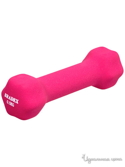 Гантель неопреновая, 0.5 кг Bradex, цвет розовый