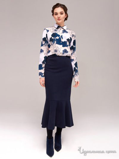 Юбка Topdesign, цвет синий