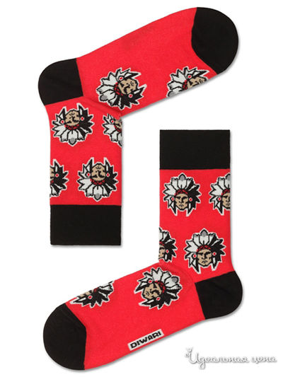 Носки DiWaRi, цвет красный