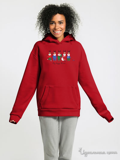 Худи BARMARISKA, цвет красный
