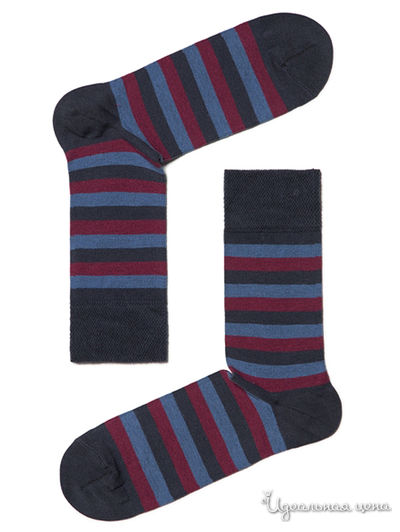 Носки БЧК, цвет темно-серый-темный бордо