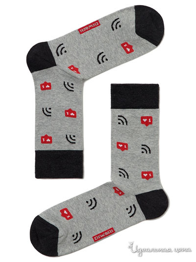 Носки DiWaRi, цвет серый