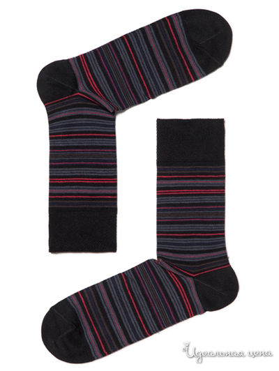 Носки БЧК, цвет черный-темно-вишневый