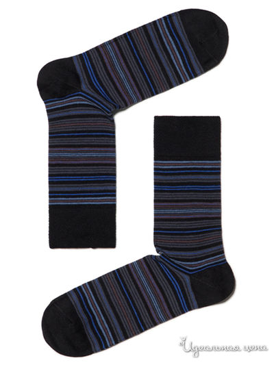 Носки БЧК, цвет черный-ярко-синий