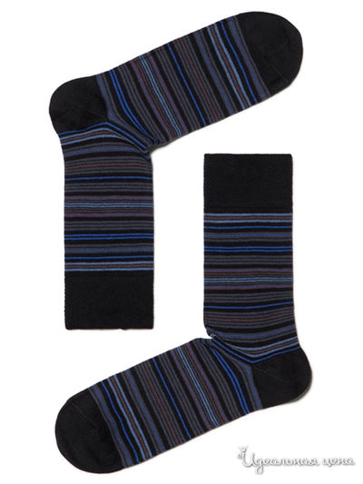 Носки БЧК, цвет черный-ярко-синий