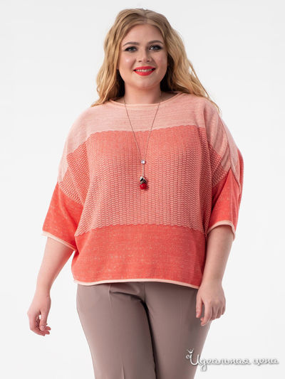 Джемпер Wisell, цвет персиковый, коралловый