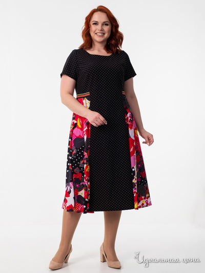 Платье Wisell, цвет черный, розовый