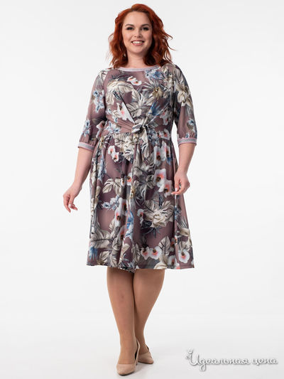 Платье Wisell, цвет серый, коричневый