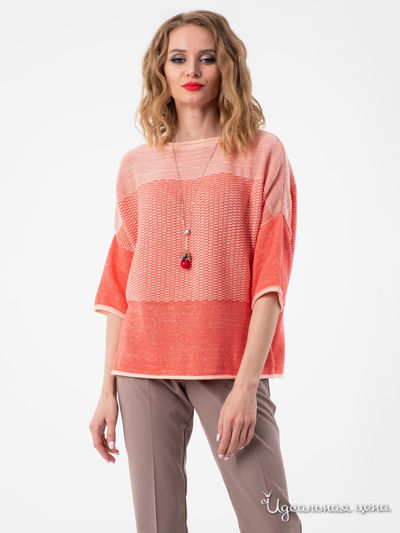 Джемпер Wisell, цвет персиковый, коралловый
