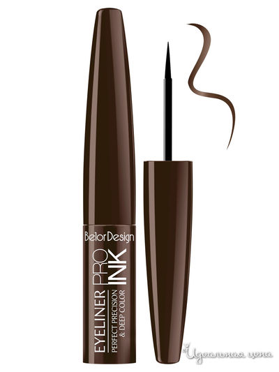 Подводка для глаз PRO INK, тон 2, BelorDesign, цвет шоколадная