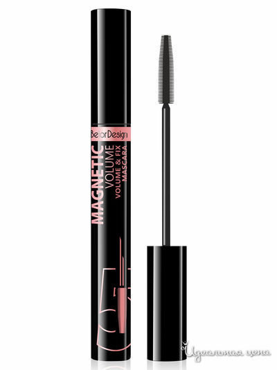 Тушь для ресниц объемная и фиксирующая Magnetic Volume, BelorDesign, цвет черный