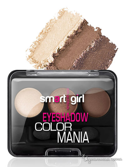 Тени для век Smart Girl COLOR MANIA, тон 35, BelorDesign, цвет утренний капучино