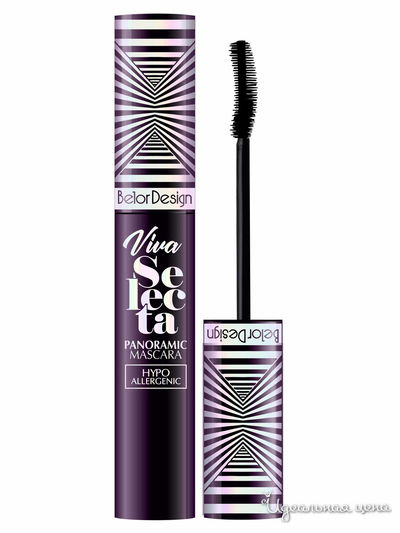 Тушь для ресниц панорамная Viva Selecta гипоаллергенная, BelorDesign, цвет черный