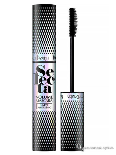 Тушь для ресниц объемная Selecta гипоаллергенная, BelorDesign, цвет черный