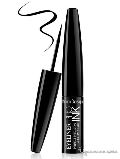 Подводка для глаз PRO INK, тон 1, BelorDesign, цвет Черная