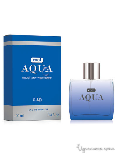 Туалетная вода для мужчин Cool Aqua, 100 мл, Dilis, цвет Мультиколор