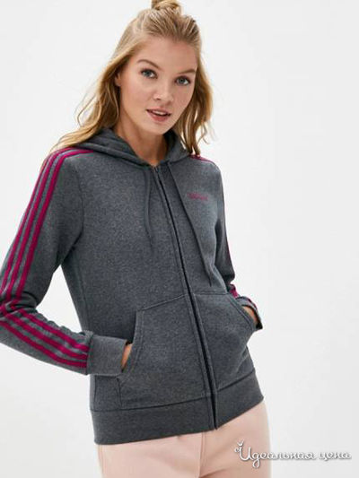 Толстовка Adidas, цвет темно-серый