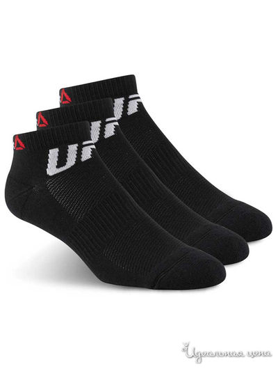 Носки, 3 пары REEBOK, цвет черный