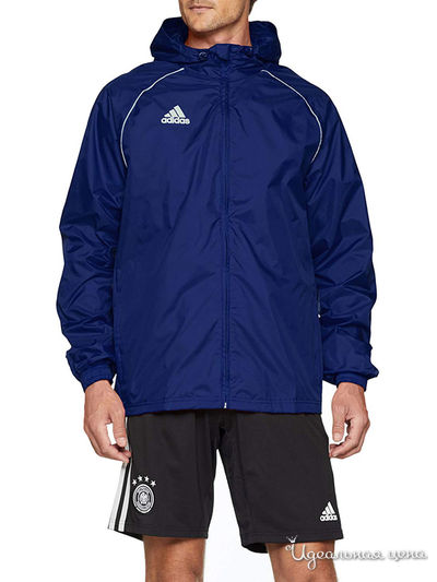 Ветровка Adidas, цвет темно-синий, белый