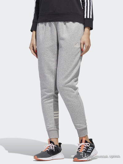 Брюки Adidas, цвет серый