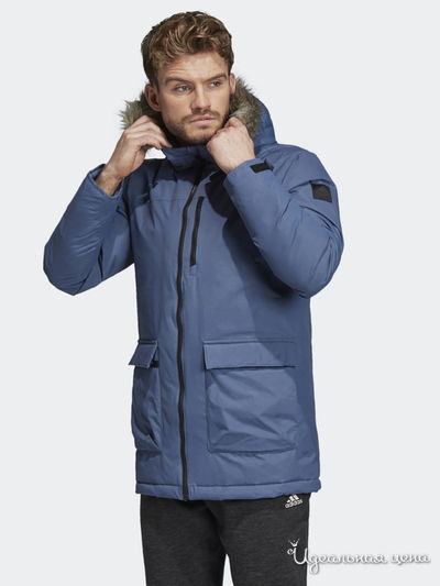 Парка Adidas, цвет голубой