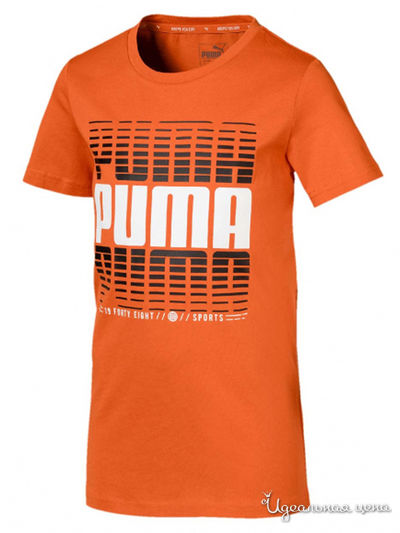 Футболка Puma для мальчика, цвет оранжевый
