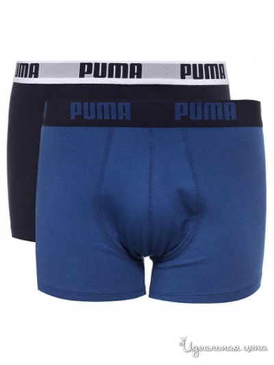 Трусы, 2 шт Puma, цвет синий