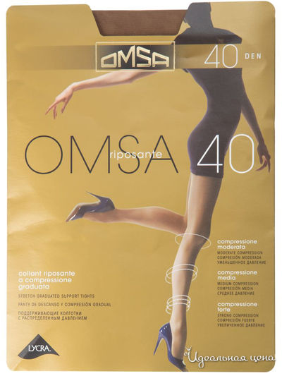 Колготки, 40 den OMSA, цвет caramello