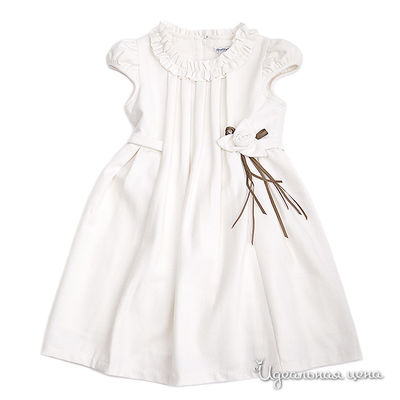 Платье Gulliver &quot;НАРЯДНЫЕ ПЛАТЬЯ&quot; для девочки, цвет белый, рост 92-122 см