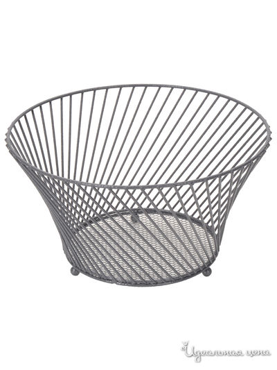 Фруктовница, 25х25х14 см Regent, цвет серый