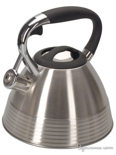 Чайник со свистком, 3 л Regent, цвет черный